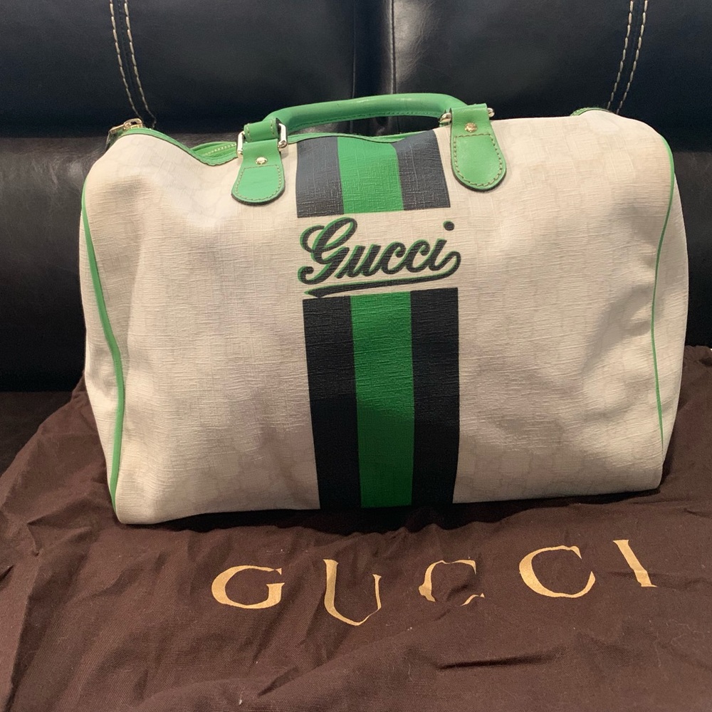 Gucci-limited edition  green Boston bag